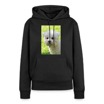 Malteser - Frauen Premium Bio Hoodie - Schwarz - Vorne - Julia (174cm)
