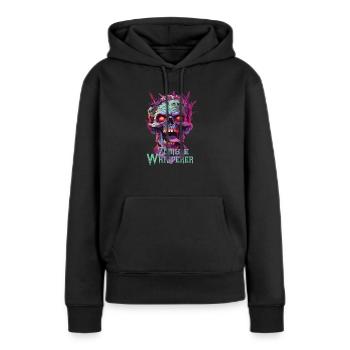 Soyez un zombie pour Halloween: T-shirts morts-vivants - Sweat à capuche Premium bio Femme - noir - Devant - Julia (174cm)