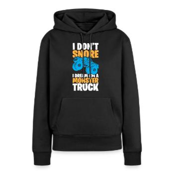 Monster Truck - Sweat à capuche Premium bio Femme - noir - Devant - Julia (174cm)