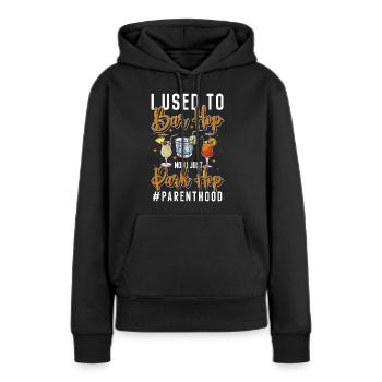 Célébrez la fête de l’ivresse - Sweat à capuche Premium bio Femme - noir - Devant - Julia (174cm)