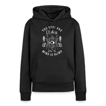 Traumfänger Indianer Esoterik - Frauen Premium Bio Hoodie - Schwarz - Vorne - Julia (174cm)