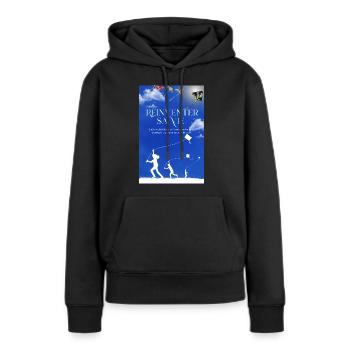 Erfinden Sie Ihr Leben neu - Frauen Premium Bio Hoodie - Schwarz - Vorne - Julia (174cm)