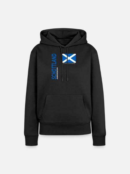 Aberdeen - Frauen Premium Bio Hoodie - Schwarz