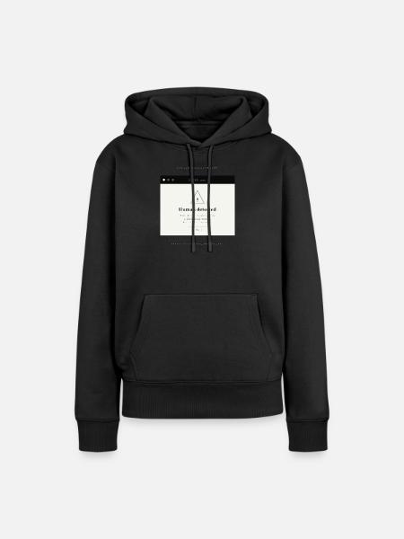 MENSCH ENTDECKT - Frauen Premium Bio Hoodie - Schwarz