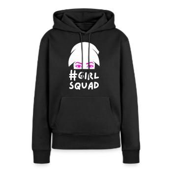 Girl Squad Pink Augen Frauen Party Geschenk - Frauen Premium Bio Hoodie - Schwarz - Vorne - Julia (174cm)