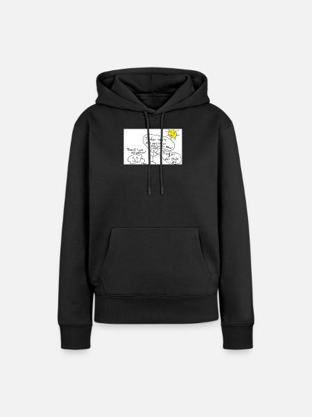 Stein_ist_der_bessere_Kanzler - Frauen Premium Bio Hoodie - Schwarz