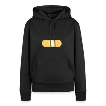 Pflaster Süß Pastellfarben - Frauen Premium Bio Hoodie - Schwarz - Vorne - Julia (174cm)