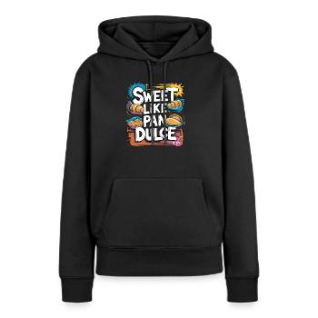 Pure douceur mexicaine - Sweat à capuche Premium bio Femme - noir - Devant - Julia (174cm)