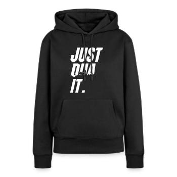 Just Dua It Islamic Prayer Praying Dua - Women’s Premium Organic Hoodie - black - Front - Julia (174cm)