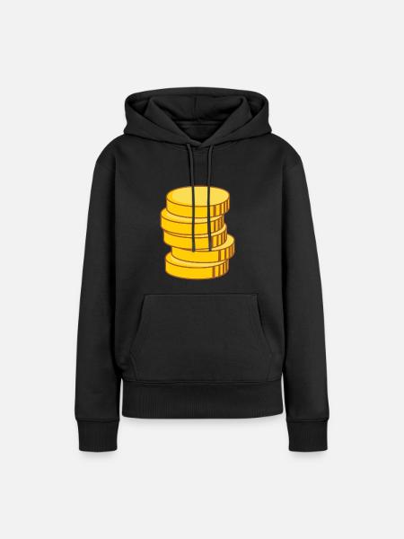 Geld - Frauen Premium Bio Hoodie - Schwarz