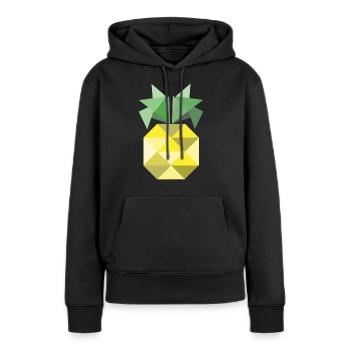 Das ist eine Ananas! - Frauen Premium Bio Hoodie - Schwarz - Vorne - Julia (174cm)