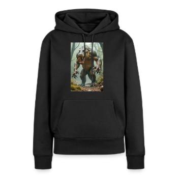 Ammit, bête monstrueuse, attendant par les écailles de j - Sweat à capuche Premium bio Femme - noir - Devant - Julia (174cm)