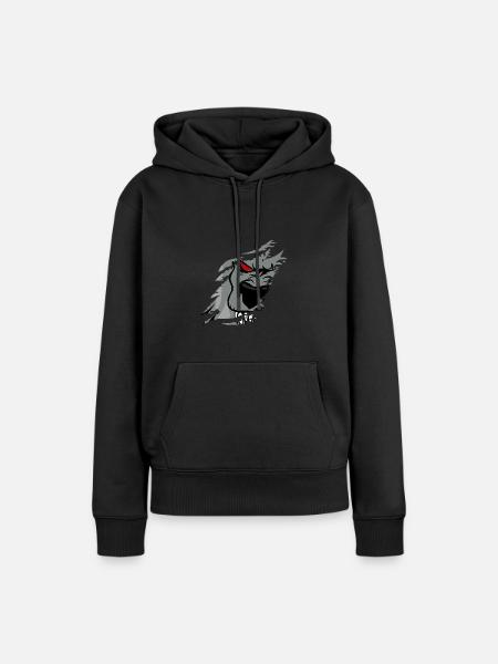Werwolf Shirt Geschenk - Frauen Premium Bio Hoodie - Schwarz