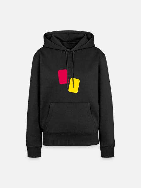 Karten Schiedsrichter - Frauen Premium Bio Hoodie - Schwarz