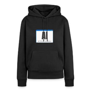 Artificial Intimacy Künstliche Intelligenz - Frauen Premium Bio Hoodie - Schwarz - Vorne - Julia (174cm)