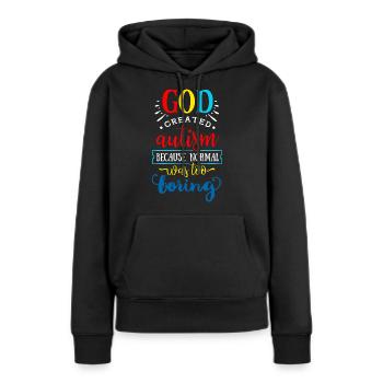 Autismus Geschenk Asperger Eltern Awareness Stärke - Frauen Premium Bio Hoodie - Schwarz - Vorne - Julia (174cm)