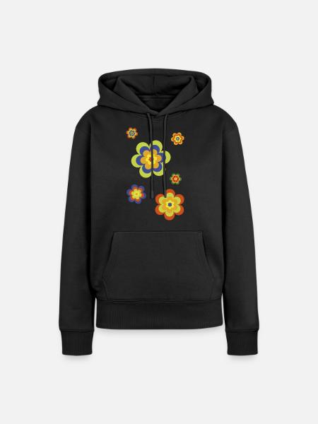 limited edition 3a flower power - Frauen Premium Bio Hoodie - Schwarz
