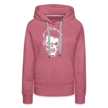 Zombie Undead Halloween Horreur - Sweat à capuche Premium bio Femme - mauve - Devant - Isabella (175cm)