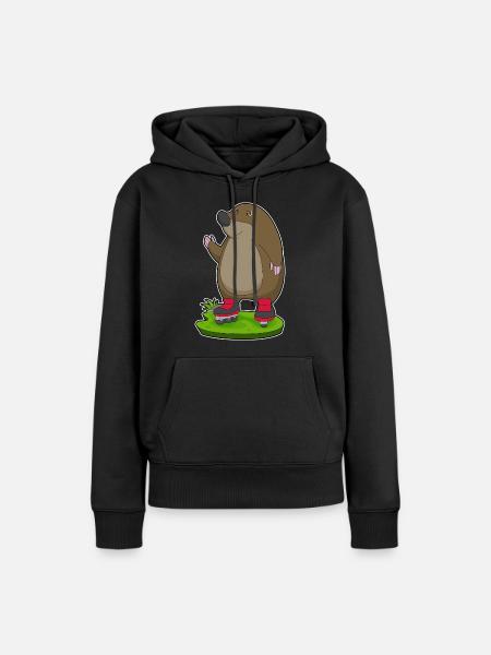 Maulwurf Inline skating Inline skates - Frauen Premium Bio Hoodie - Schwarz
