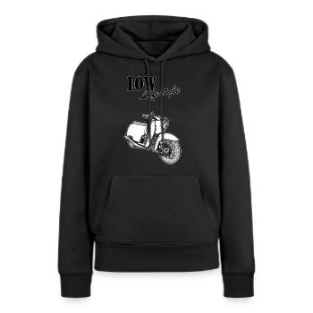 Eastern Bloc KR 51 Schwalbe // Low Lifestyle - Sweat à capuche Premium bio Femme - noir - Devant - Julia (174cm)