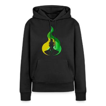 Épée de Judo Samouraï - Sweat à capuche Premium bio Femme - noir - Devant - Julia (174cm)
