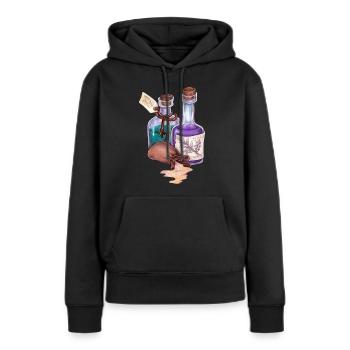 Alchemie Weisheit Tränke Esoterik Geschenk Magie - Frauen Premium Bio Hoodie - Schwarz - Vorne - Julia (174cm)