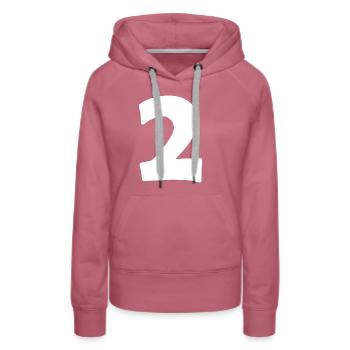 2 - Women’s Premium Organic Hoodie - mauve - Front - Isabella (175cm)
