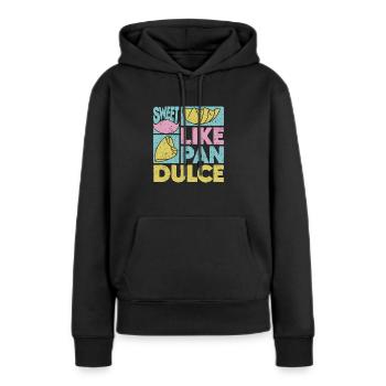 Süßes Design für Pan Dulce - Frauen Premium Bio Hoodie - Schwarz - Vorne - Julia (174cm)