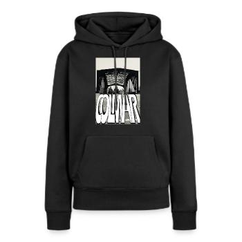 Colmar Graph Pont - Sweat à capuche Premium bio Femme - noir - Devant - Julia (174cm)