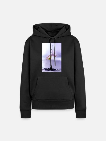 splash 04 - Frauen Premium Bio Hoodie - Schwarz