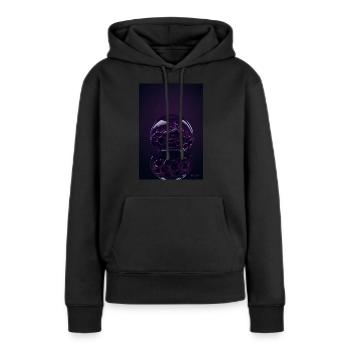 Blasen in einer Blase magenta 1 - Frauen Premium Bio Hoodie - Schwarz - Vorne - Julia (174cm)