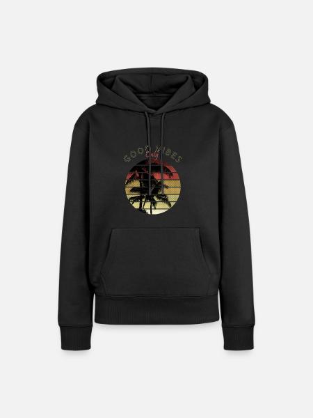 Gute Stimmung - Motivation - Frauen Premium Bio Hoodie - Schwarz