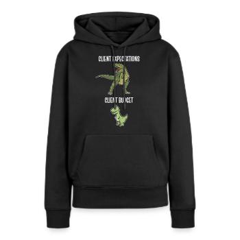 Grafiker Designerin Grafik Designer Künstlerin - Frauen Premium Bio Hoodie - Schwarz - Vorne - Julia (174cm)