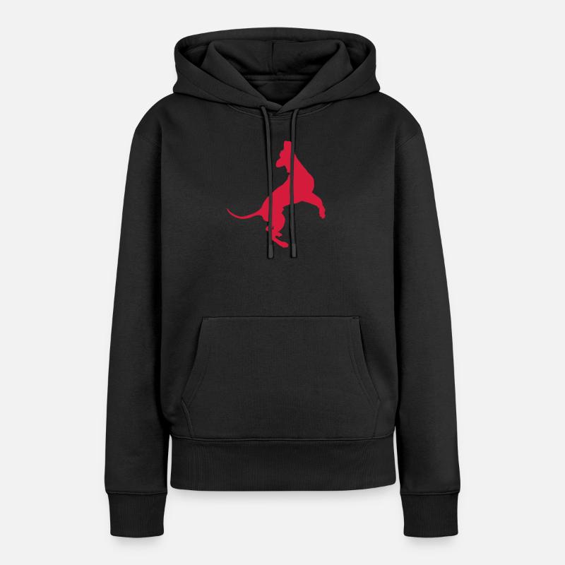 Saut Dane - Sweat à capuche Premium bio Femme - noir