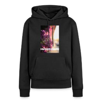 Trend Design Spanishstyle - Blossoms, Sunrise - Sweat à capuche Premium bio Femme - noir - Devant - Julia (174cm)