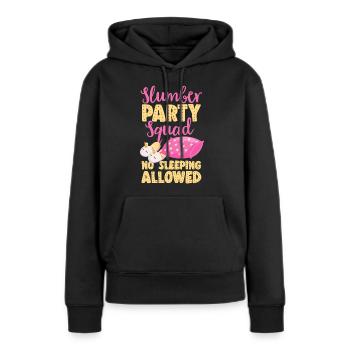 Soirée pyjama pyjama soirée pyjama - Sweat à capuche Premium bio Femme - noir - Devant - Julia (174cm)