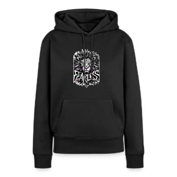 Furchtlose Buben - Frauen Premium Bio Hoodie - Schwarz - Vorne - Julia (174cm)