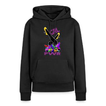 Girl Power High Heels Schuhe - Frauen Premium Bio Hoodie - Schwarz - Vorne - Julia (174cm)
