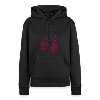 Cyclisme sur route Vélo de route Vélo de route Vélo de route Vélo de route - Sweat à capuche Premium bio Femme - noir - Devant - Julia (174cm)