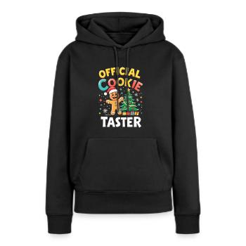 Official Cookie Taster - Frauen Premium Bio Hoodie - Schwarz - Vorne - Julia (174cm)