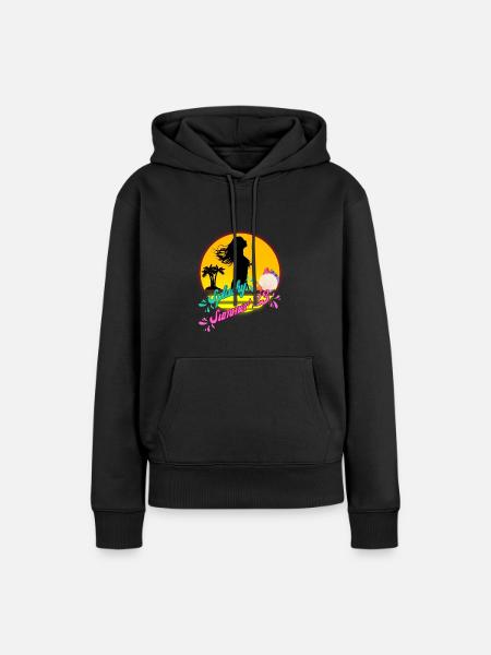 Splashy Summer 2023 - Frauen Premium Bio Hoodie - Schwarz