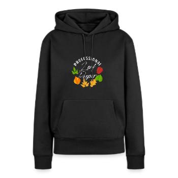 Professional Leaf Peeper Fall Peeping Leaves - Frauen Premium Bio Hoodie - Schwarz - Vorne - Julia (174cm)