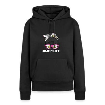 Hobbygärtnerin Momlife Pflanzen Blumen Garten - Frauen Premium Bio Hoodie - Schwarz - Vorne - Julia (174cm)