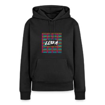 Sternzeichen Waage - Frauen Premium Bio Hoodie - Schwarz - Vorne - Julia (174cm)