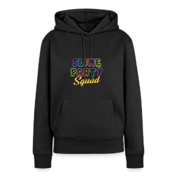 Slime Party Squad - Birthday Slime Lover Party - Frauen Premium Bio Hoodie - Schwarz - Vorne - Julia (174cm)