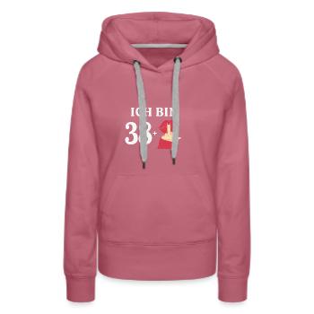 39 Jahre Geburtstag Sprüche Frauen Geschenk Idee - Frauen Premium Bio Hoodie - Malve - Vorne - Isabella (175cm)
