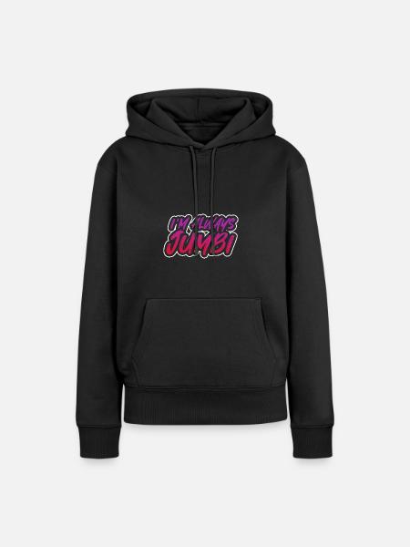 Alltid jumbi design for en som elsker morsomt - Premium økologisk hettegenser for kvinner - svart