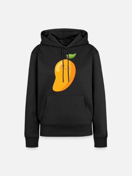 mango - Frauen Premium Bio Hoodie - Schwarz