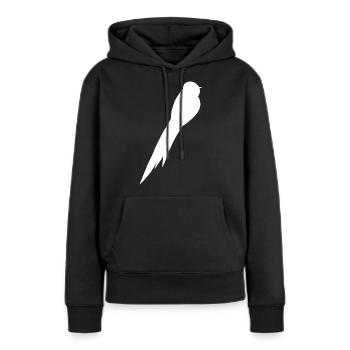 Vogel Falke Amsel Drossel Spatz Bussard Rabe - Frauen Premium Bio Hoodie - Schwarz - Vorne - Julia (174cm)