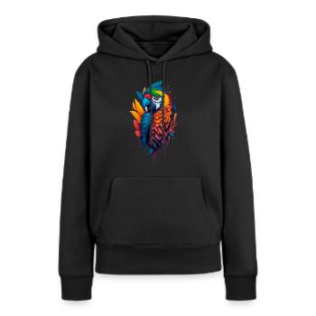Ara - Sweat à capuche Premium bio Femme - noir - Devant - Julia (174cm)